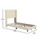 Flash Furniture Beige Queen Platform Bed with Headboard YK-1078-BEIGE-T-GG - alternate 3